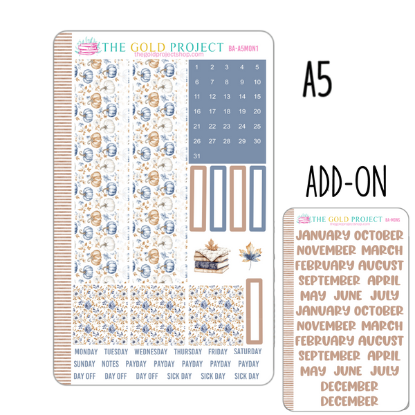 Blue Autumn Monthly Kit
