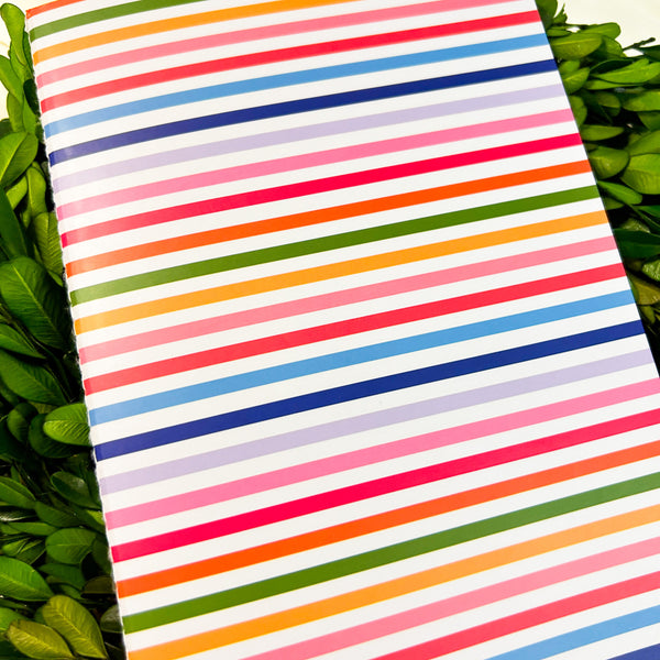 Colorful Striped A5 Lined Journal