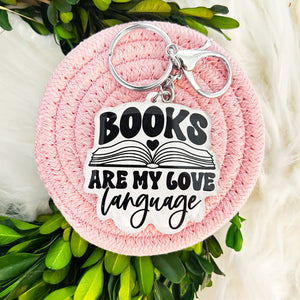 Books are My Love Language Keychain