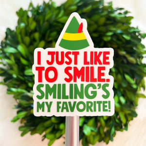 Elf Quote Weatherproof Sticker