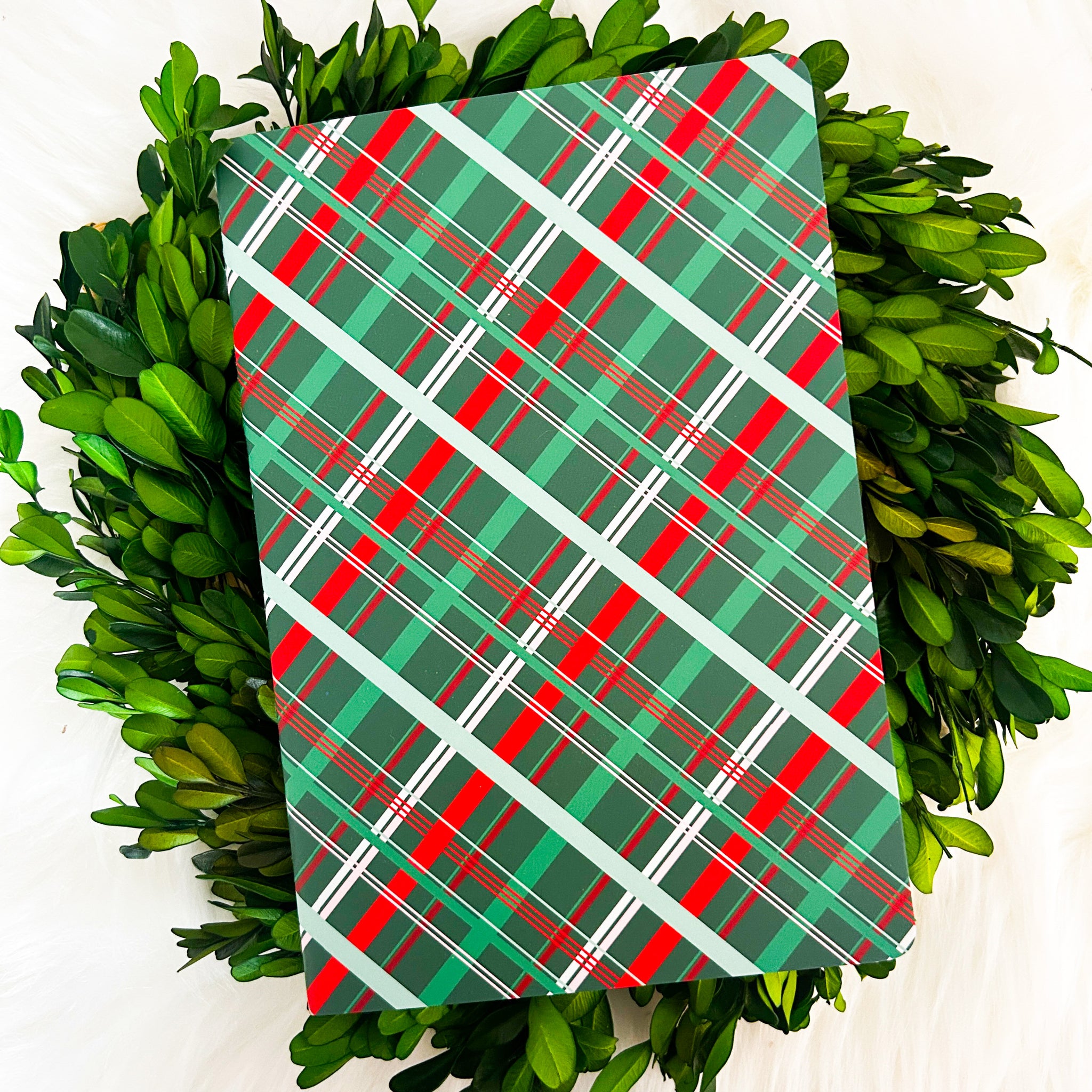 Christmas Plaid A5 Lined Journal