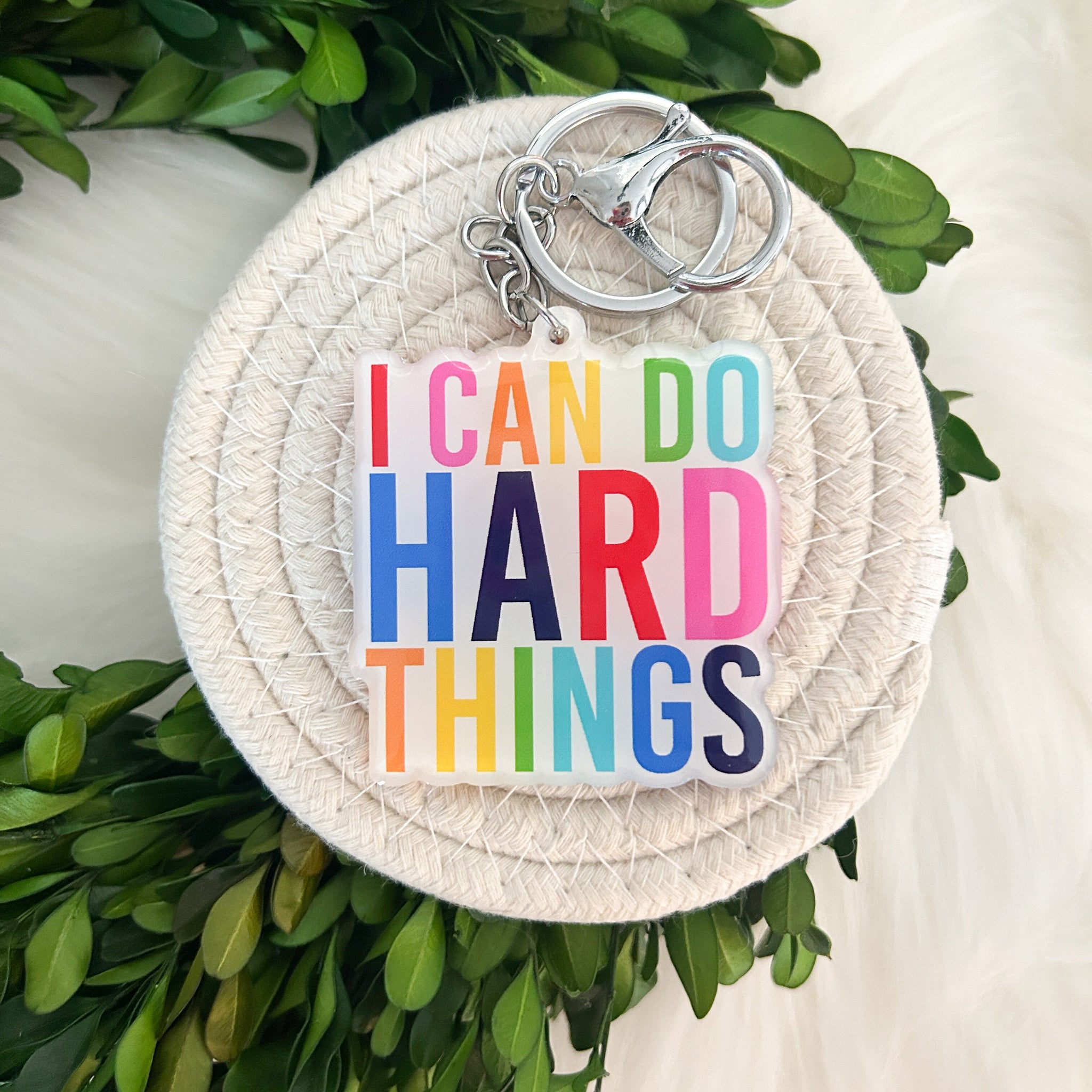 I Can Do Hard Things Keychain