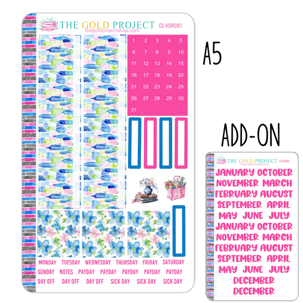 City Summer Erin Condren Monthly Kit
