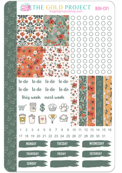 Boho Floral Weekly Kit