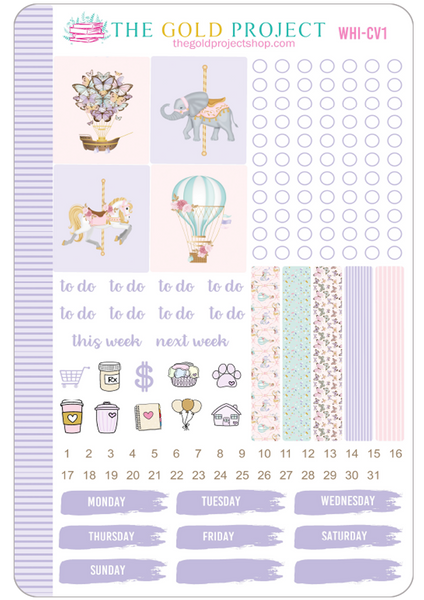 Whimsical Carousel Weekly Kit