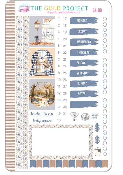 Blue Autumn Weekly Kit