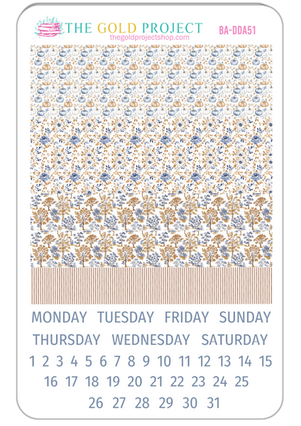 Blue Autumn Weekly Kit