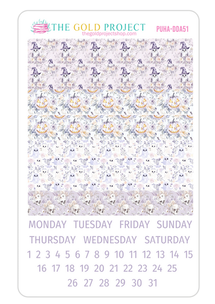 Purple Halloween Weekly Kit