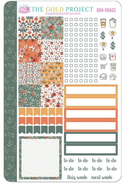 Boho Floral Weekly Kit