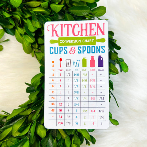 Kitchen Conversion Chart Magnet