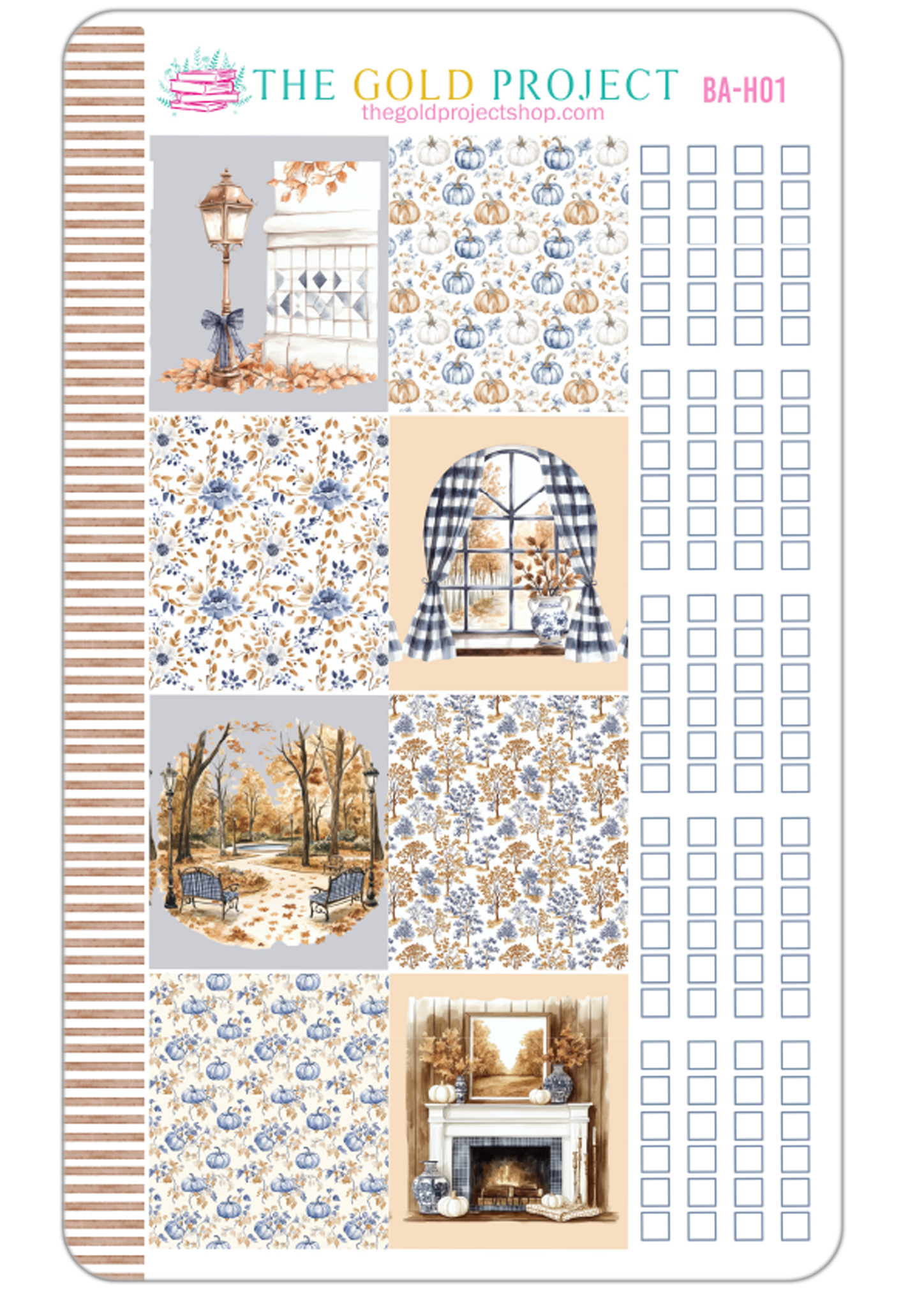 Blue Autumn Weekly Kit