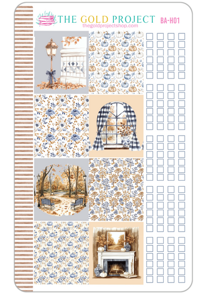 Blue Autumn Weekly Kit