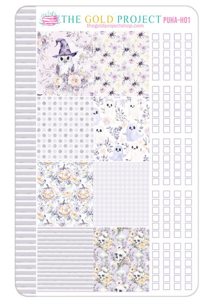 Purple Halloween Weekly Kit