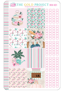 Mint and Pink Weekly Kit