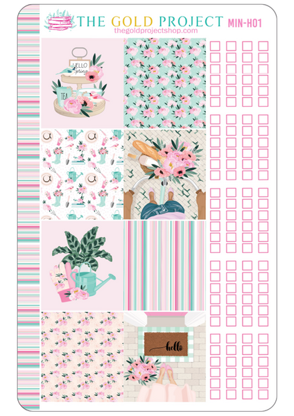 Mint and Pink Weekly Kit