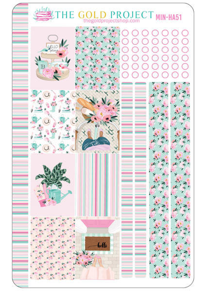 Mint and Pink Weekly Kit