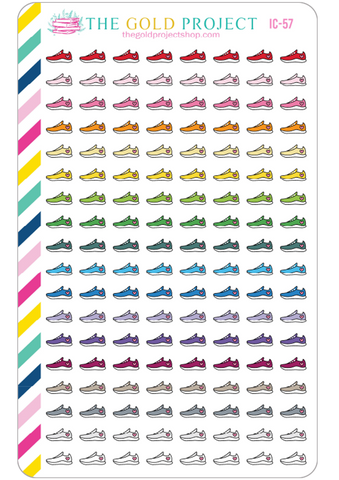 Running Shoes or Track Icons