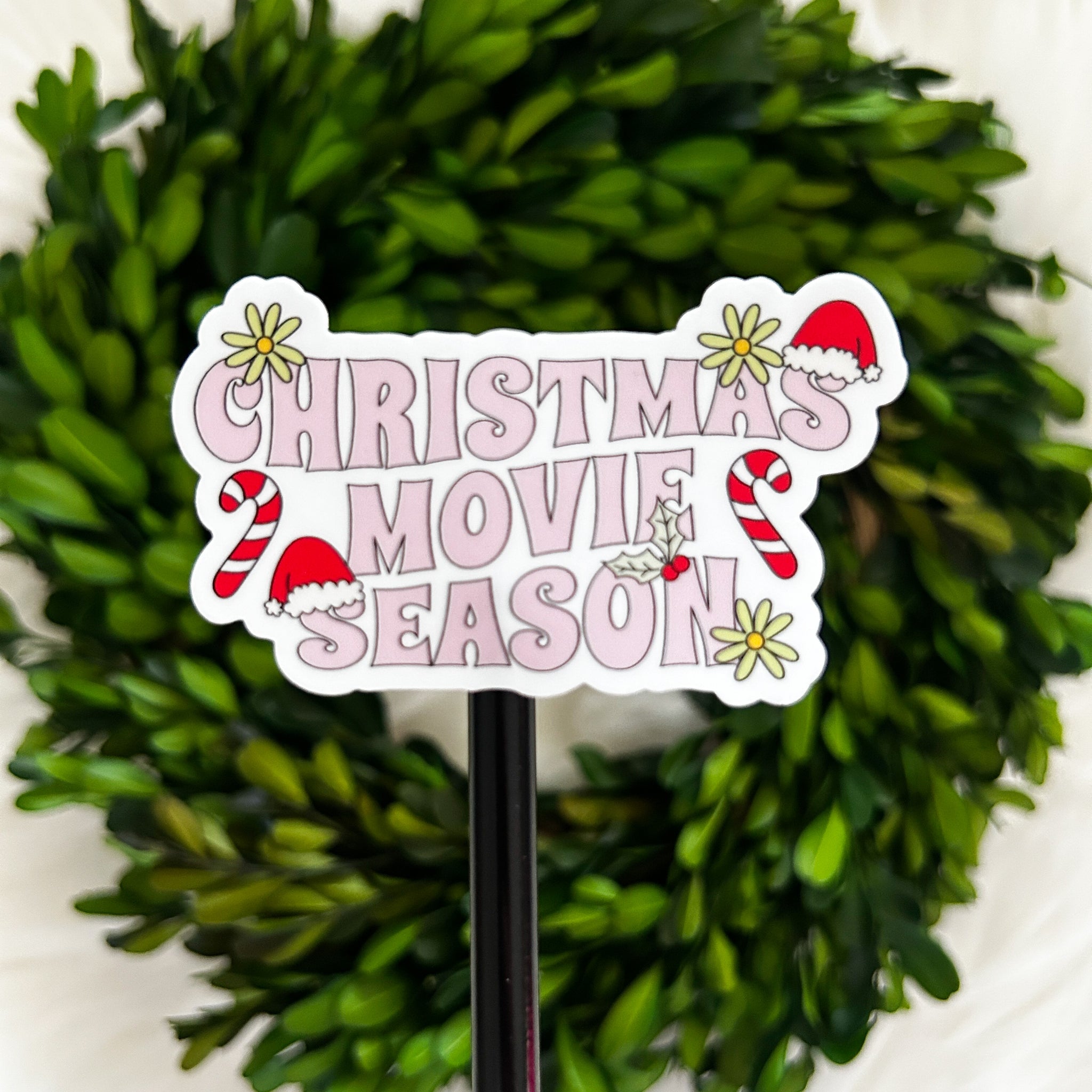 Christmas Movie Season Weatherproof Sticker