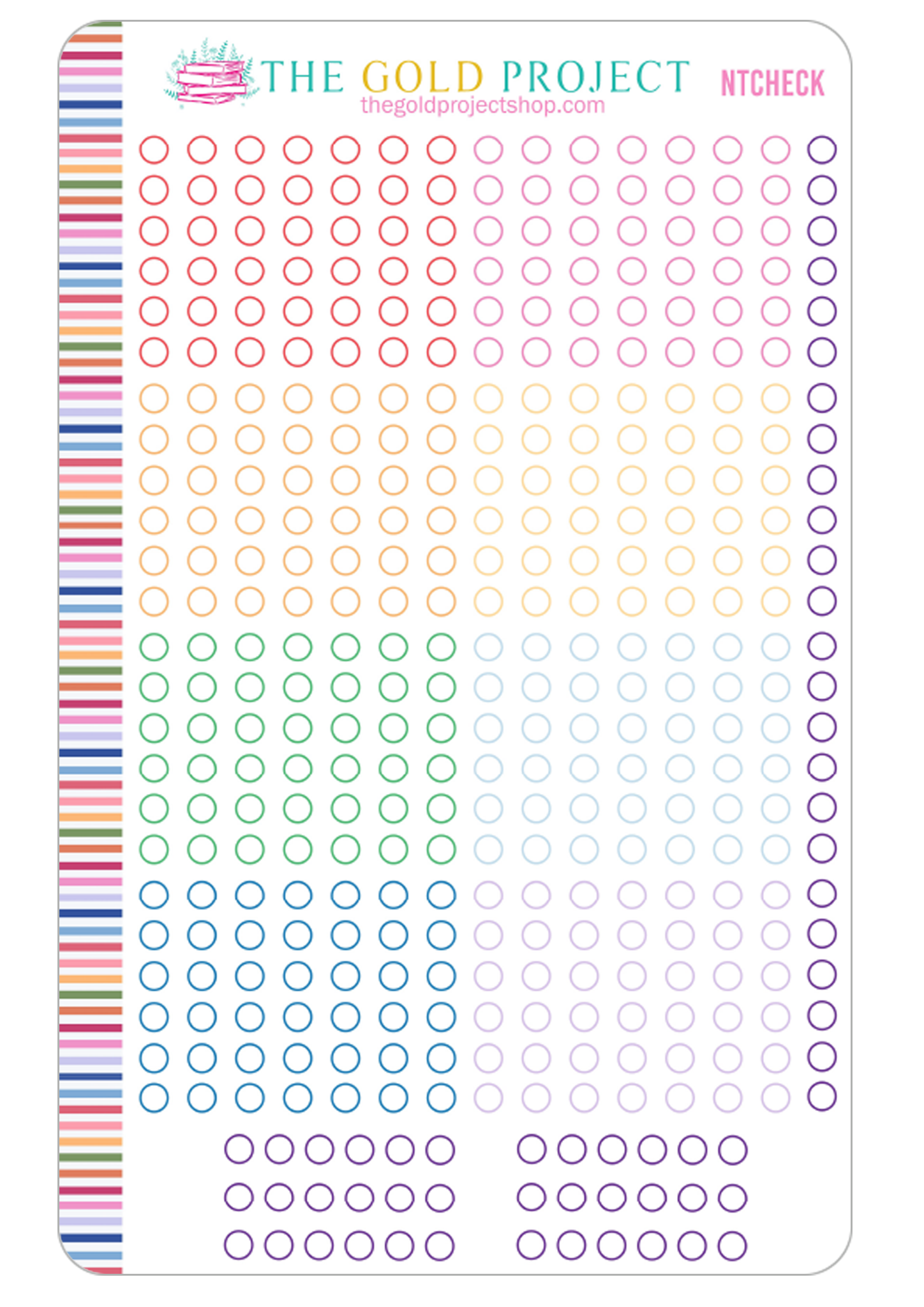 7x9 Lined Page Checklists