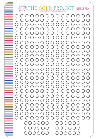 Neutral 7x9 Lined Page Checklists