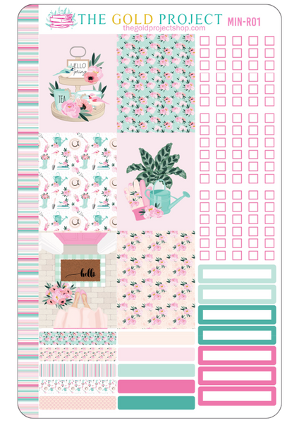 Mint and Pink Weekly Kit