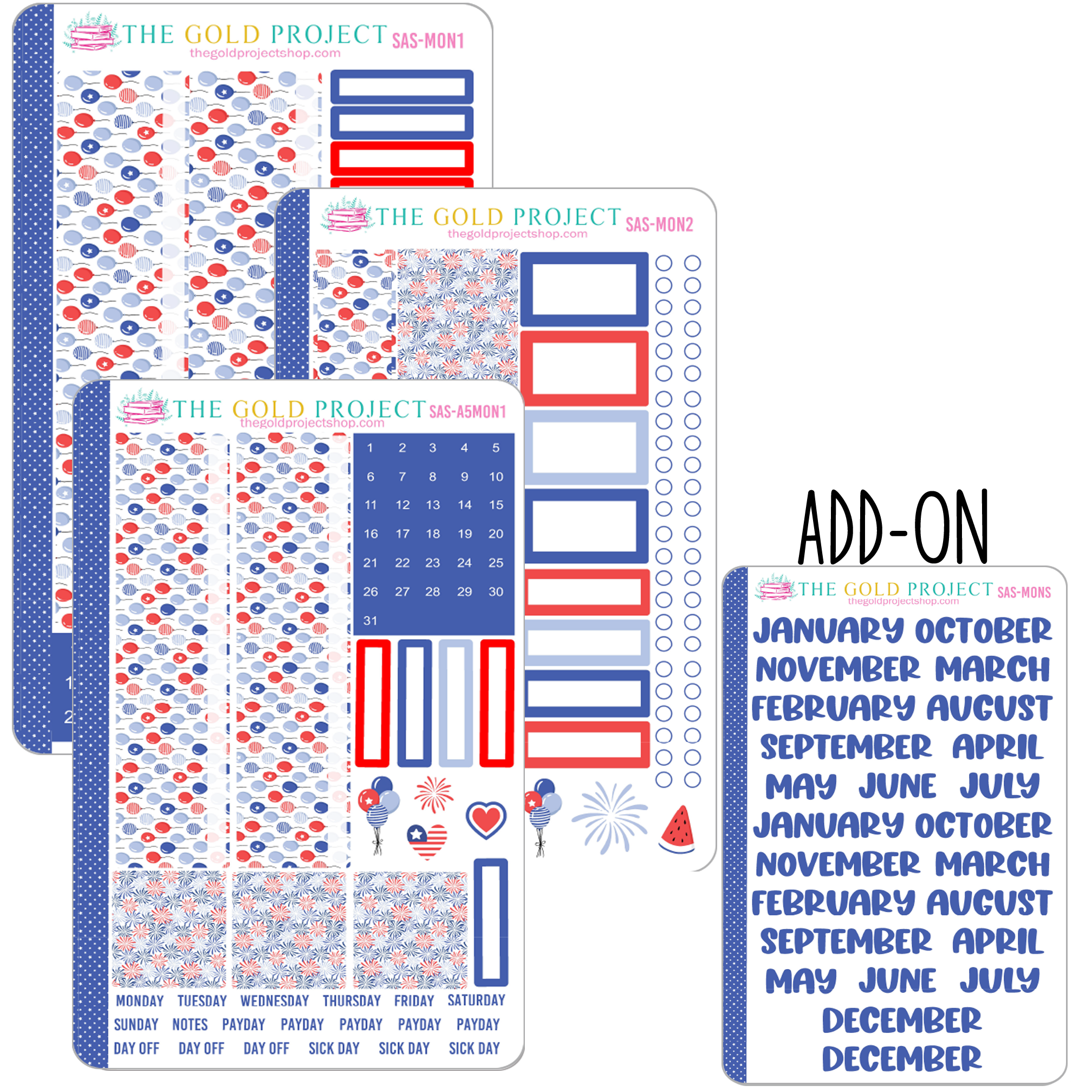 Stars and Stripes Monthly Kit