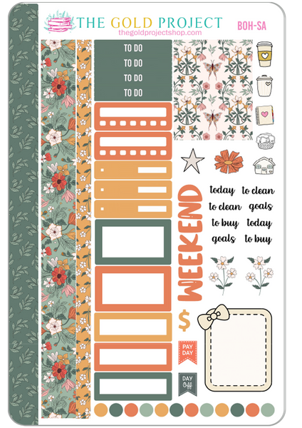 Boho Floral Weekly Kit
