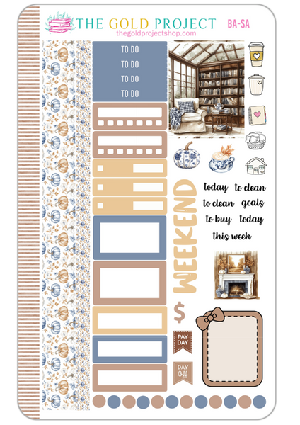Blue Autumn Weekly Kit