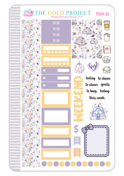 Purple Halloween Weekly Kit