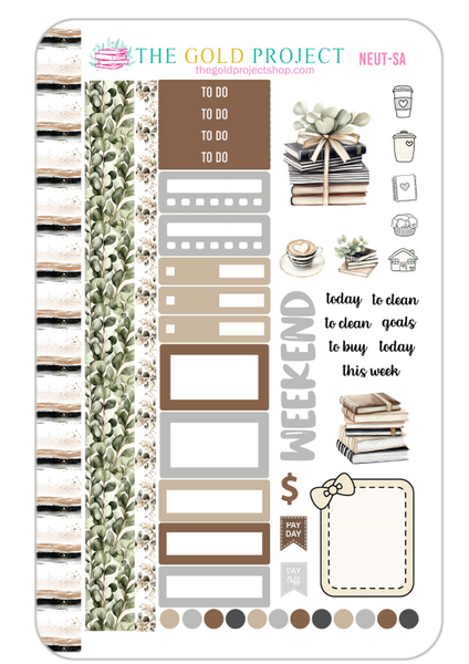 Neutral Planner Weekly Kit