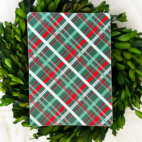 Christmas Plaid Kindle Insert Weatherproof Sticker