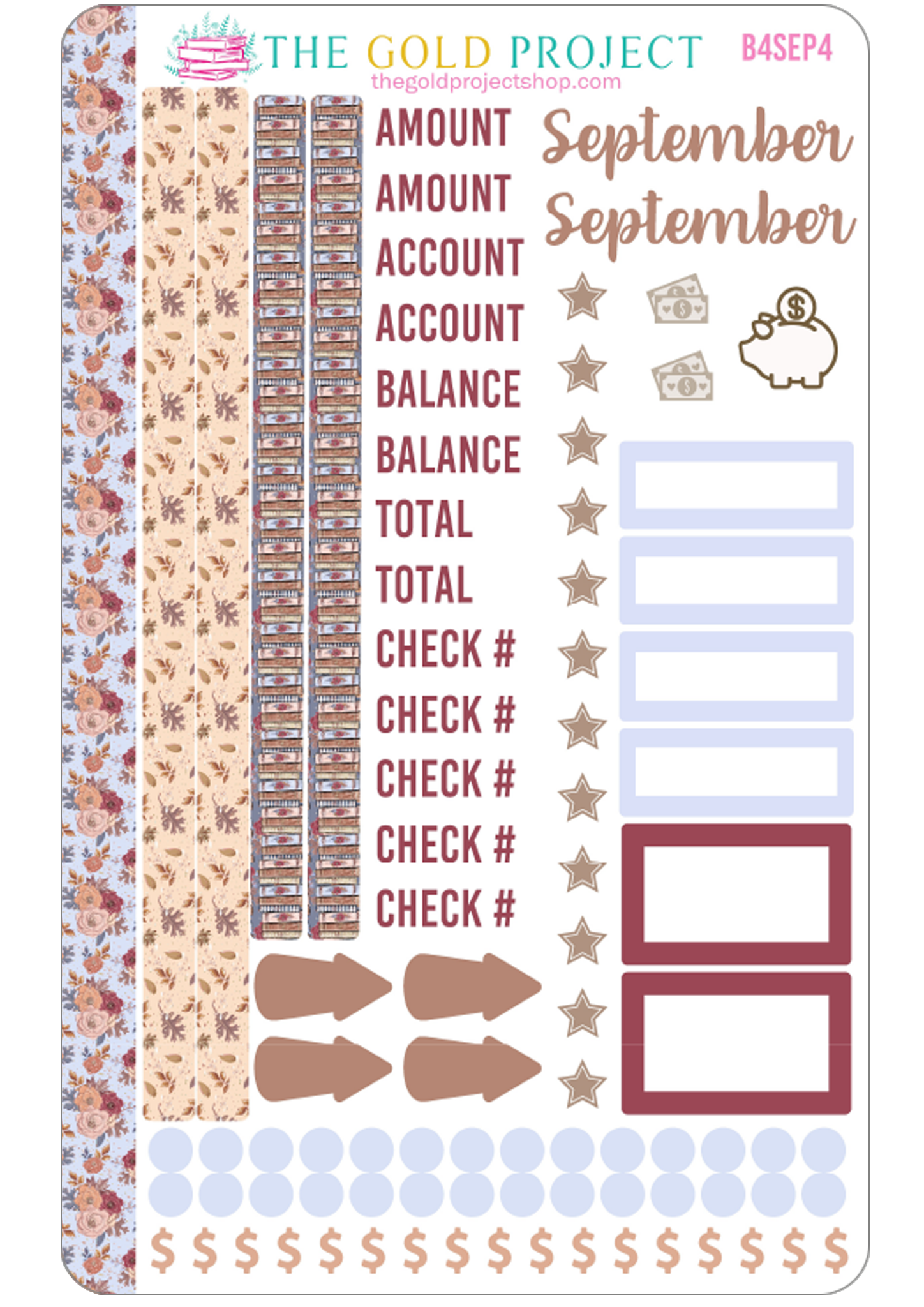 September Bill Tracker 4 Stickers