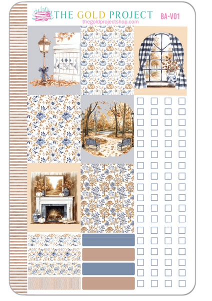 Blue Autumn Weekly Kit