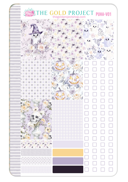 Purple Halloween Weekly Kit
