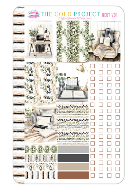 Neutral Planner Weekly Kit