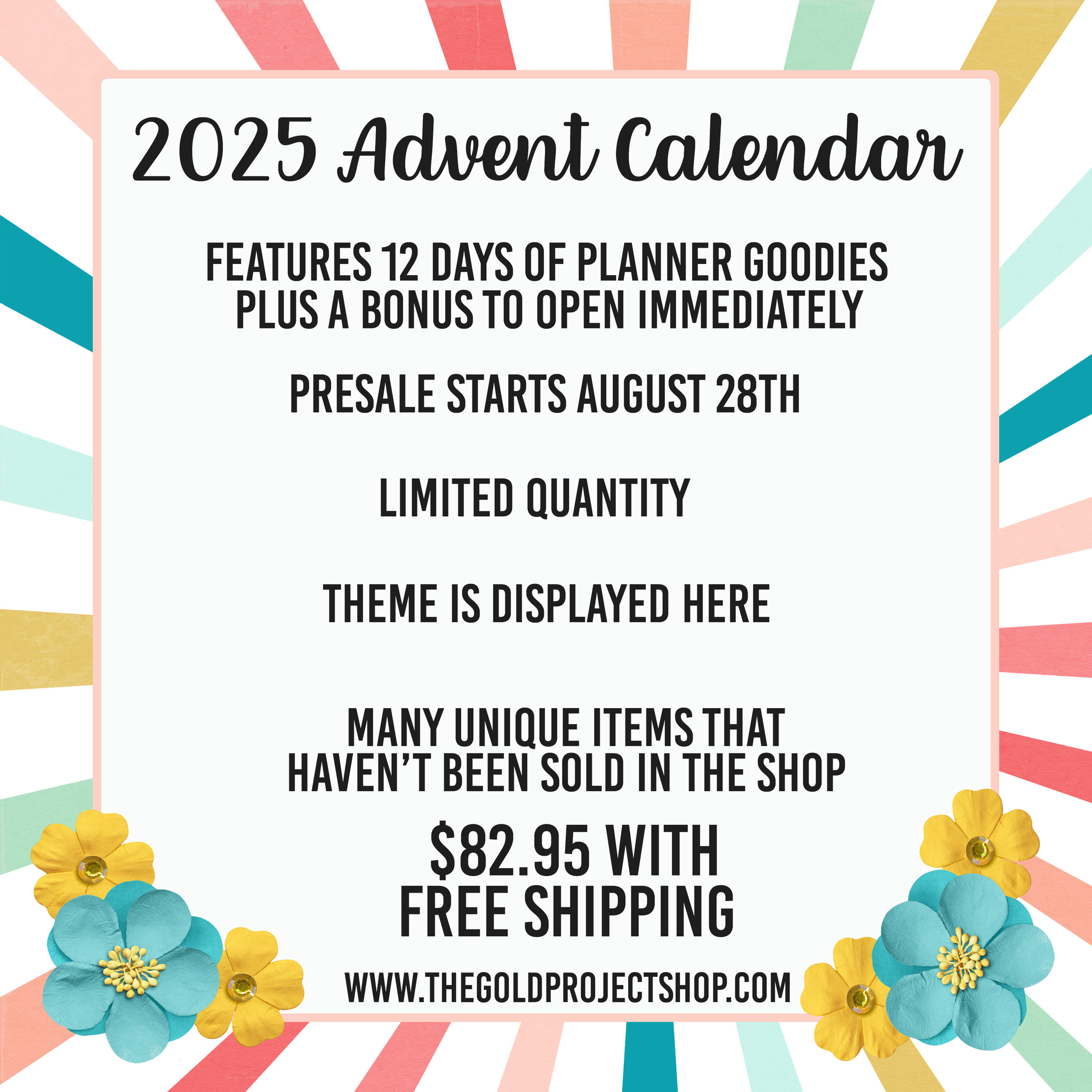 2025 Advent Calendar - MUST BE PURCHASED ALONE | NO DISCOUNTS