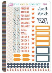 April Bill Tracker 4 Stickers