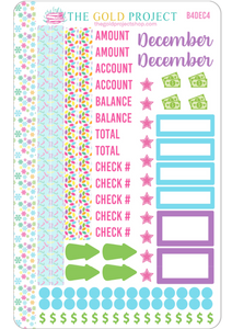 December Bill Tracker 4 Stickers