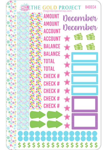 December Bill Tracker 4 Stickers