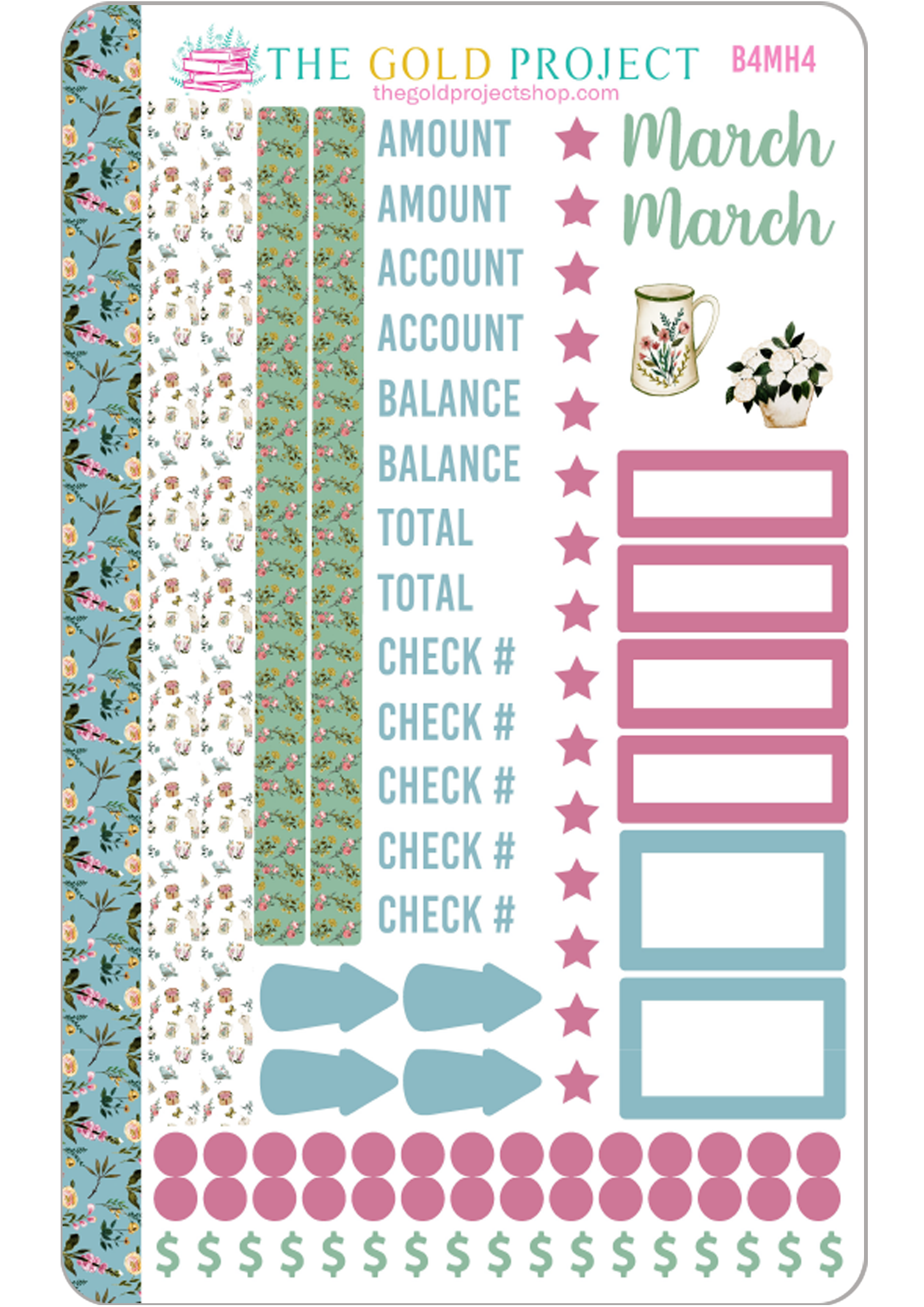 March Bill Tracker 4 Stickers