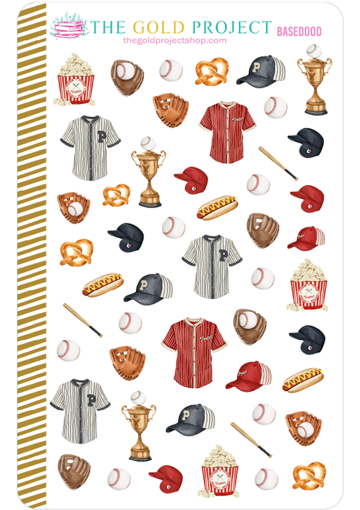 Baseball Doodles Deco