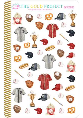 Baseball Doodles Deco