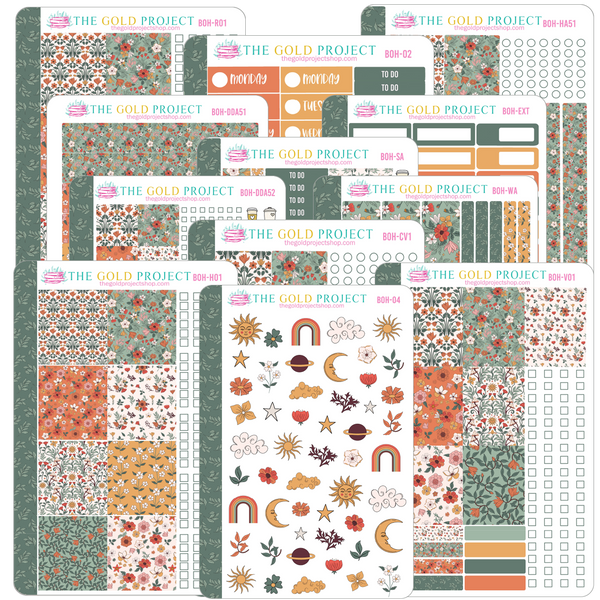 Boho Floral Weekly Kit