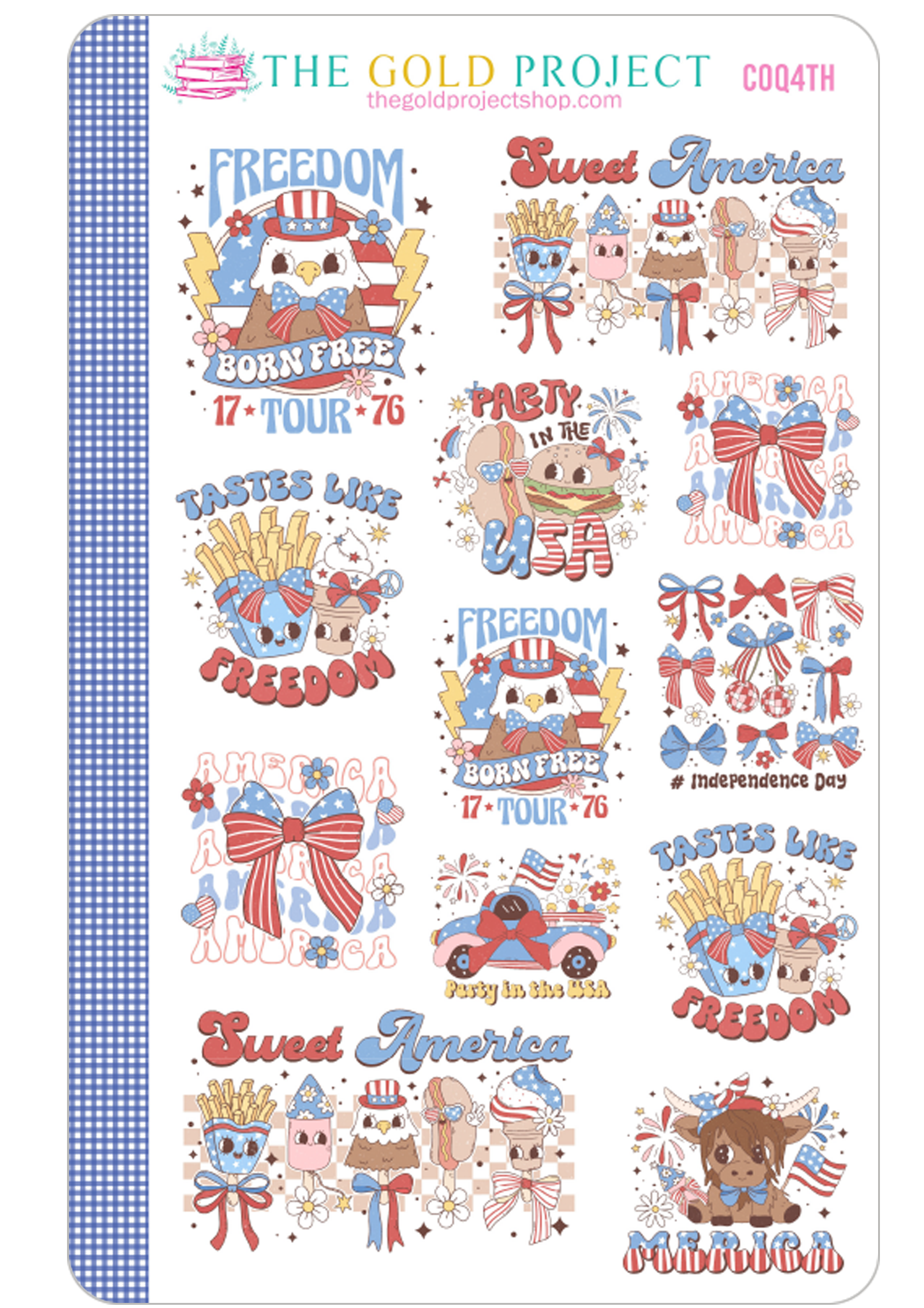 Coquette 4th of July Quote Deco