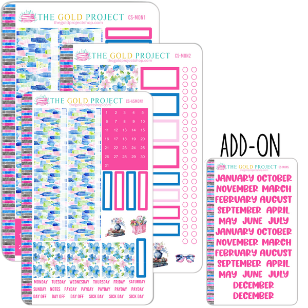 City Summer Erin Condren Monthly Kit