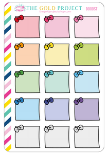 Doodle Bow Sticky Notes