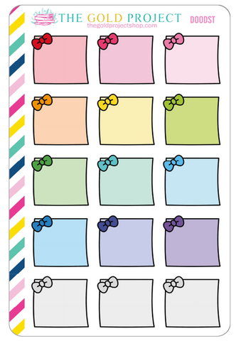 Doodle Bow Sticky Notes