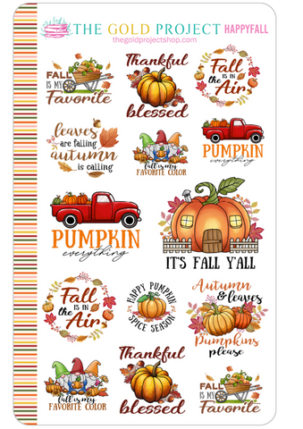 Happy Fall Quote Deco