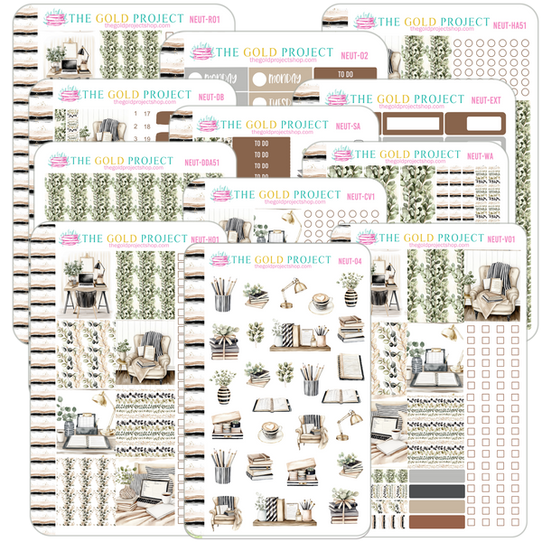 Neutral Planner Weekly Kit