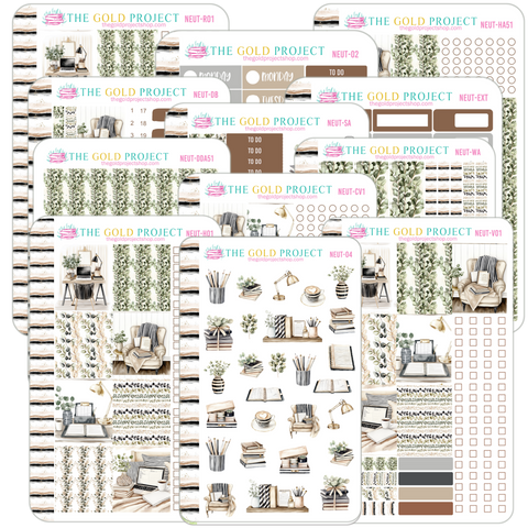Neutral Planner Weekly Kit